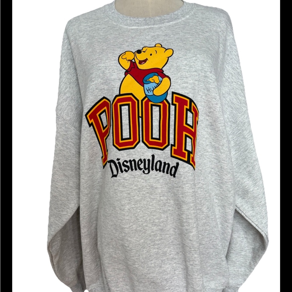 Disneyland Disney, Winnie The Pooh Pullover Grey Sweatshirt X-LARGE New 2026